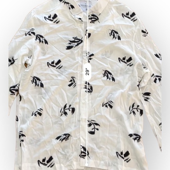 YoungLA NWOT Mens White Scarface Viscose Button‎ up Shirt Size L - Picture 4 of 9